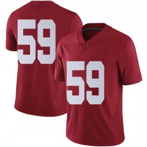 NCAA Men's Alabama Crimson Tide #59 Bennett Whisenhunt Stitched College Nike Authentic No Name Crimson Football Jersey UU17G43PF